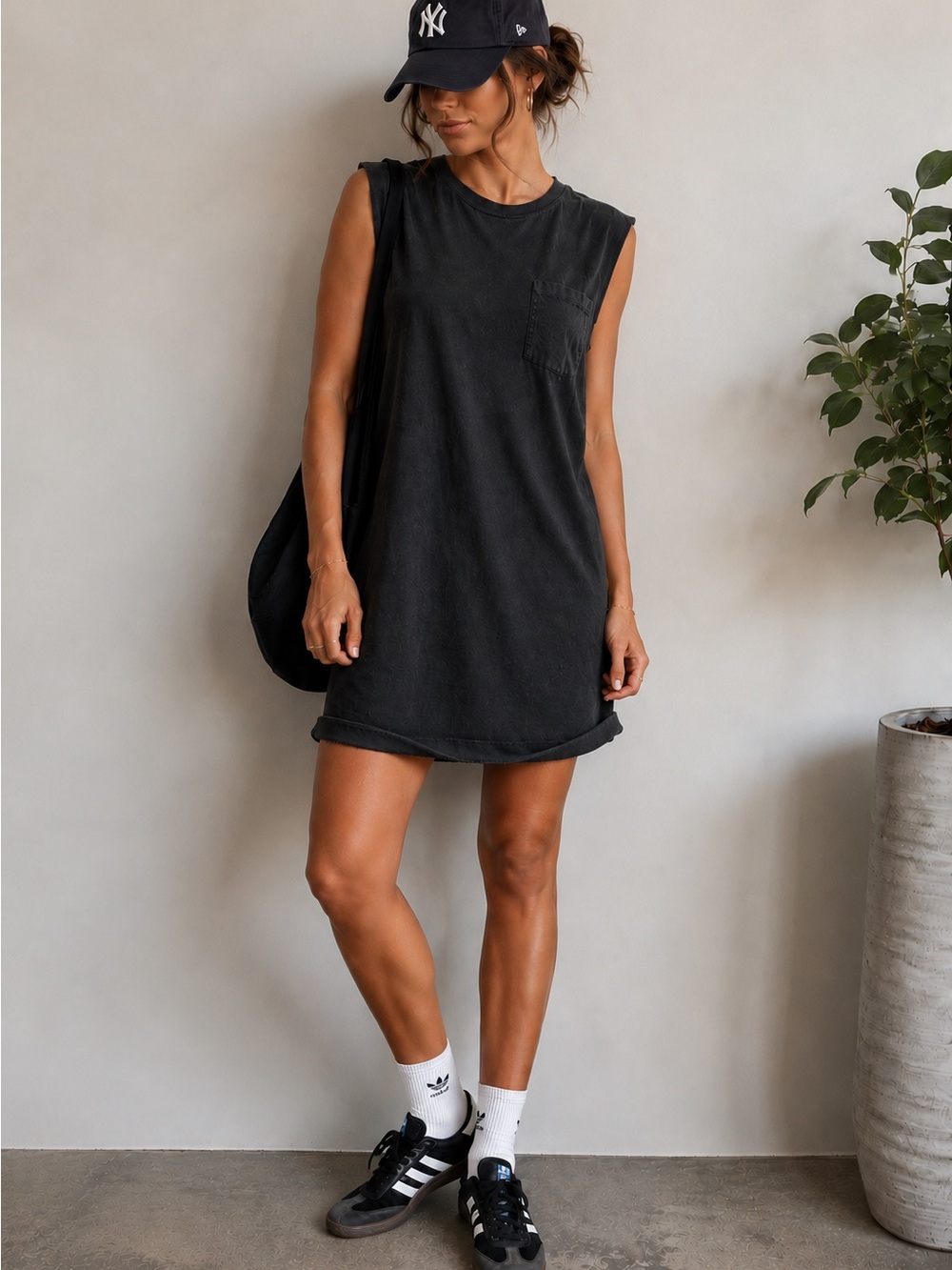Zara. Made in Portugal. Basic Black Tunic T-Shirt Dress – Size Small